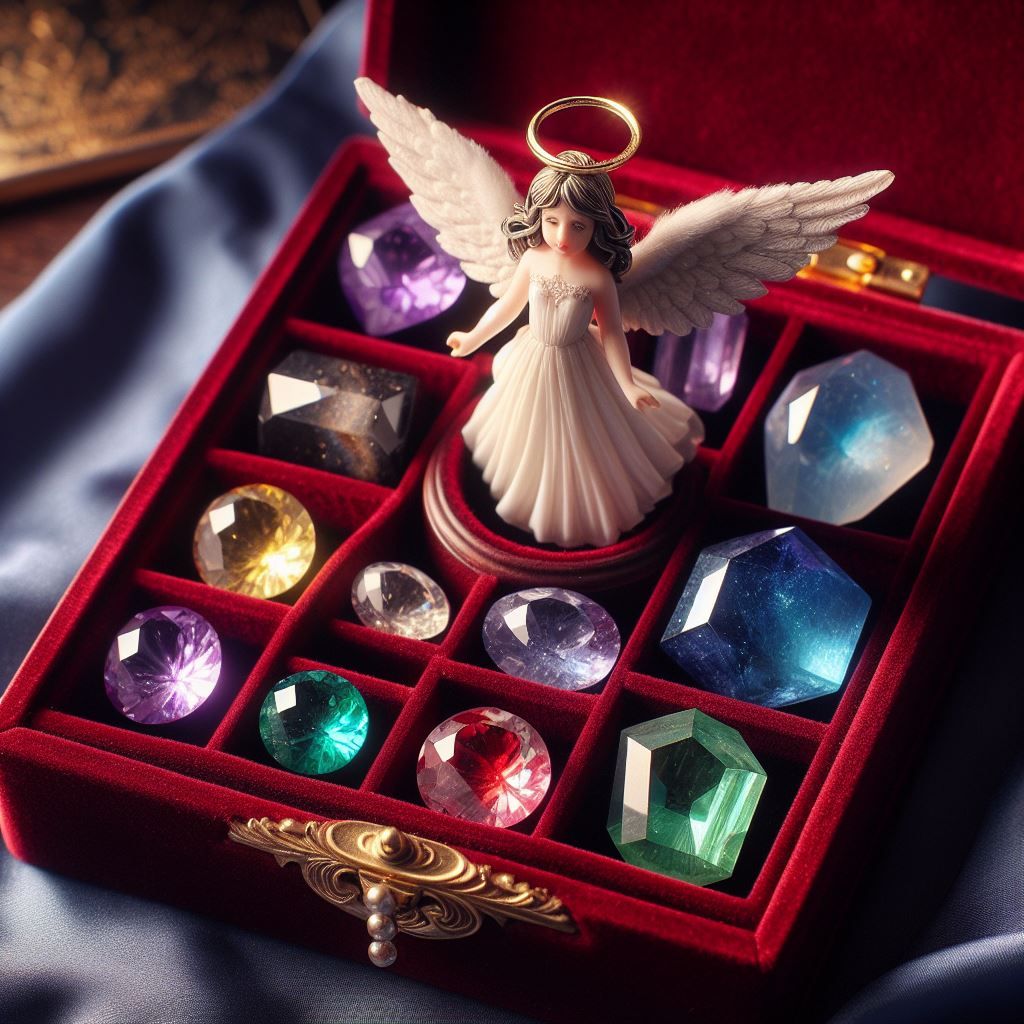 Readers use crystal boxes and sometimes they keep angel oracle cards in the same box to energize with angels. 