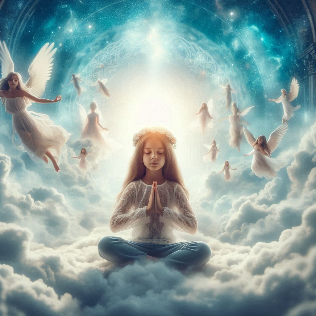 Young children can meditate and link with healing angels easily as they are away from logic. 